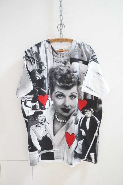 ★★★ヴィンテージ I Love Lucy アイ・ラブ・ルーシー Lucille Ball AOP Tシャツ / FRUIT OF THE LOOM XL