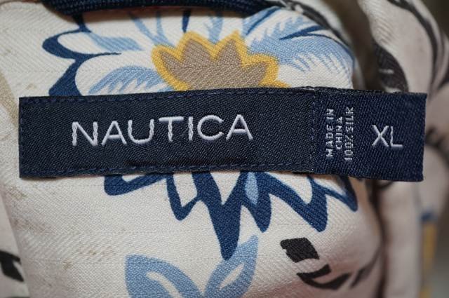 ★ NAUTICA シルクシャツ フラワー_画像3