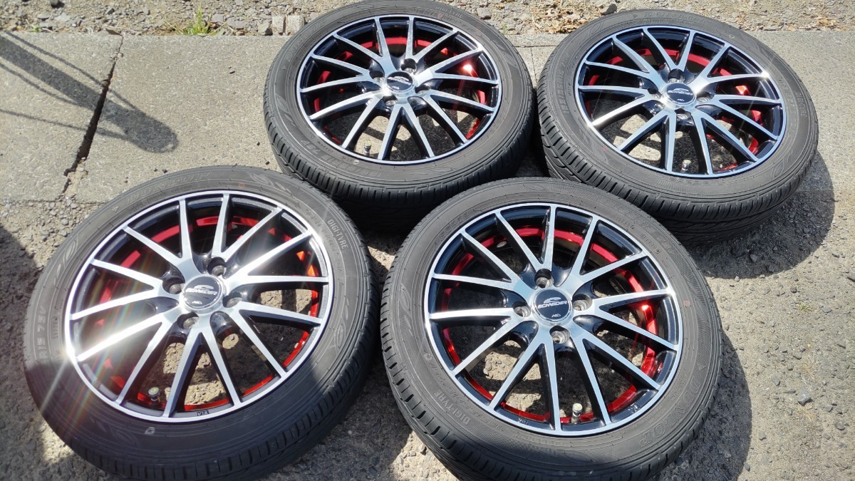 山あり シュナイダー MID 15インチ タイヤホイールセット 4.5J ET45