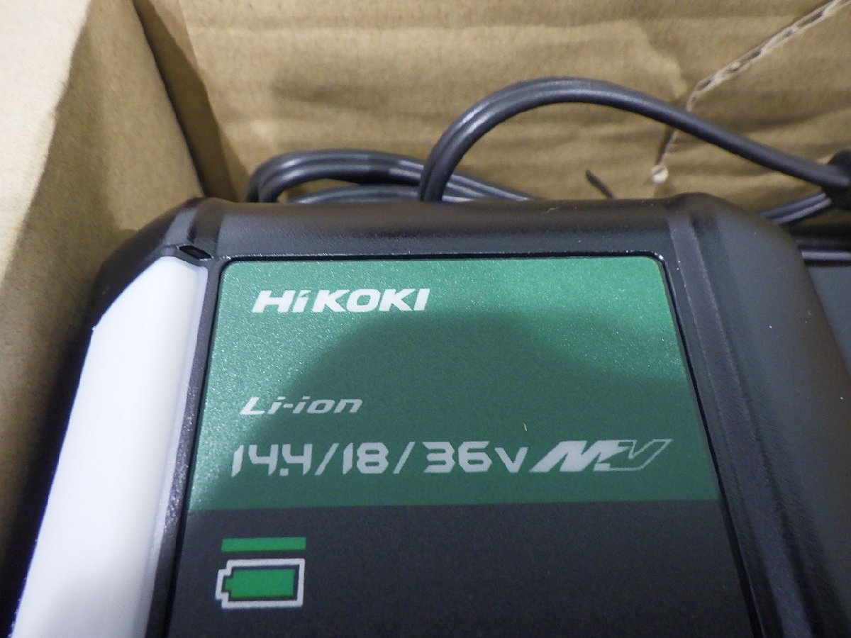開封のみ★HiKOKI 急速充電器 UC18YDL2 スライド式リチウムイオン電池14.4V~18V対応 USB充電端子付 低騒音 ハイコーキ 未使用品_画像2