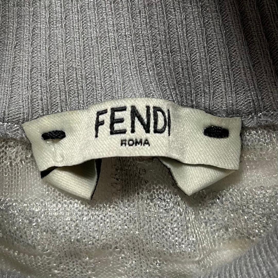 FENDI フェンディ シースルー サマーニット グリッター ズッカ柄