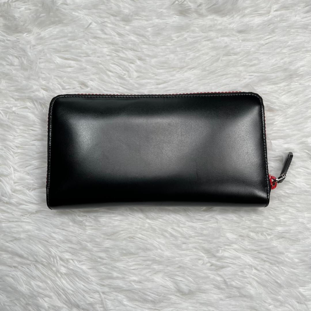 ほぼ未使用 GIVENCHY ジバンシー 長財布 ラウンド レザー ZIP 箱付