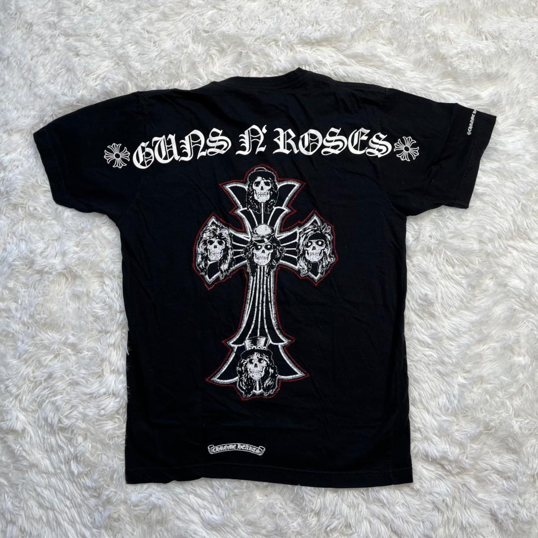 クロムハーツ ガンズアンドローゼス コラボ Tシャツ ブラック クロス