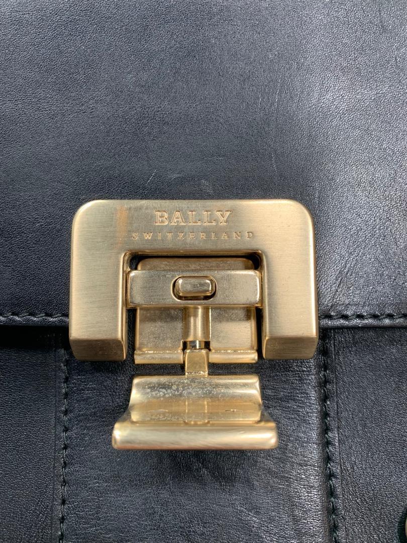 BALLY バリー ショルダーバッグ CLEMANCE フラップ チェーン ブラック