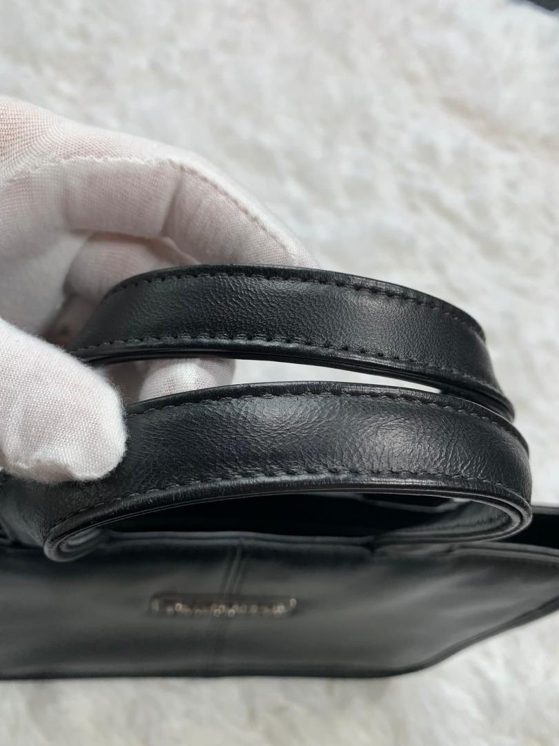 極美品 BURBERRY バーバリー ノバチェック ハンドバッグ レザー ロゴ