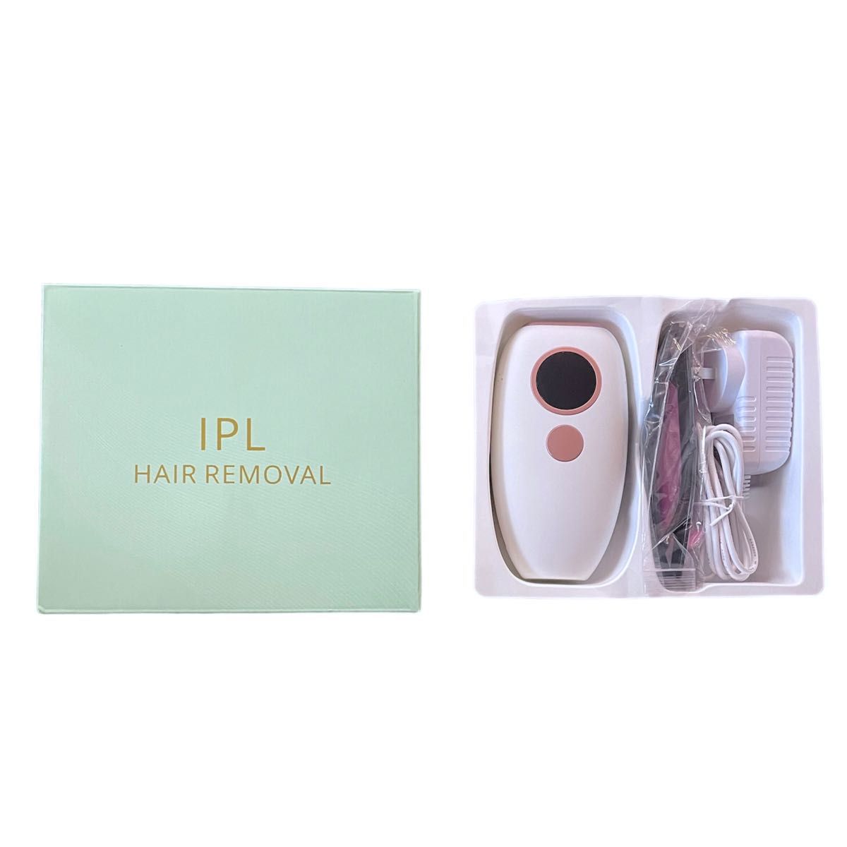 脱毛器 冷感 IPL 光脱毛器 全身 VIO 顔 髭対応 無痛 連続照射可能