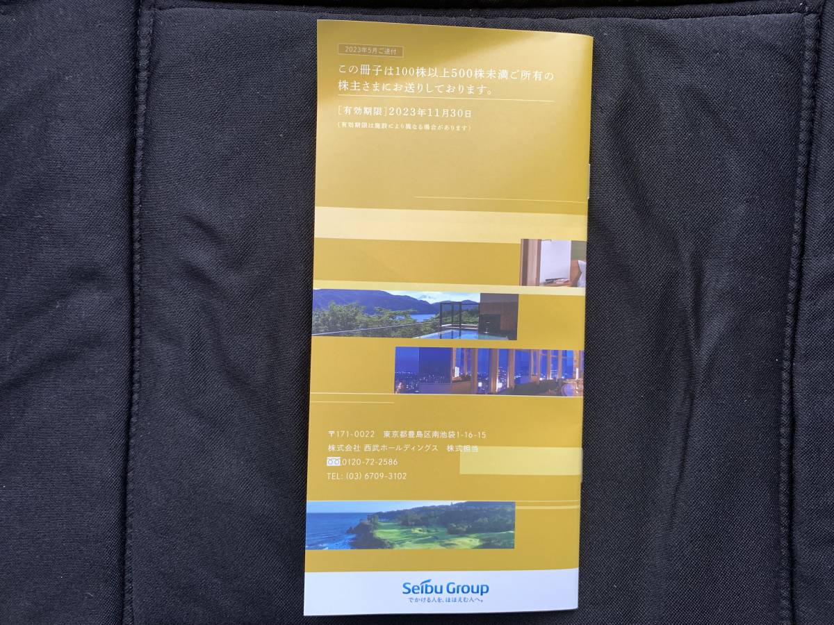 【最新】西武ホールディングス　★株主優待券　冊子　1冊　【有効期限　2023.11.30まで】_画像2