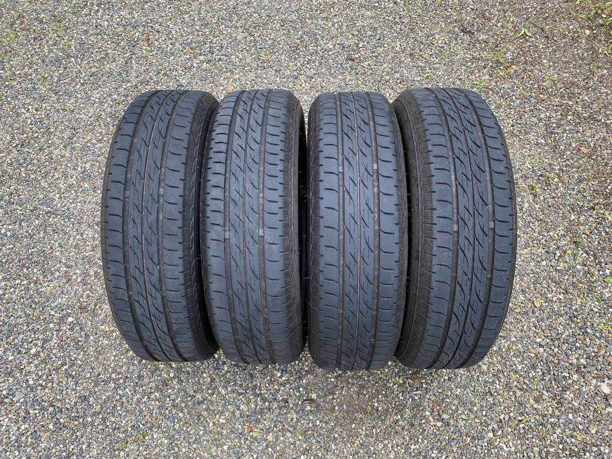 □ バリ山 ダイハツ 純正 4.5J＋45 ブリヂストン 155/65R14 ネクストリー ホイールキャップ □ ムーブ コンテ タント エグゼ ミラ エッセ_画像6