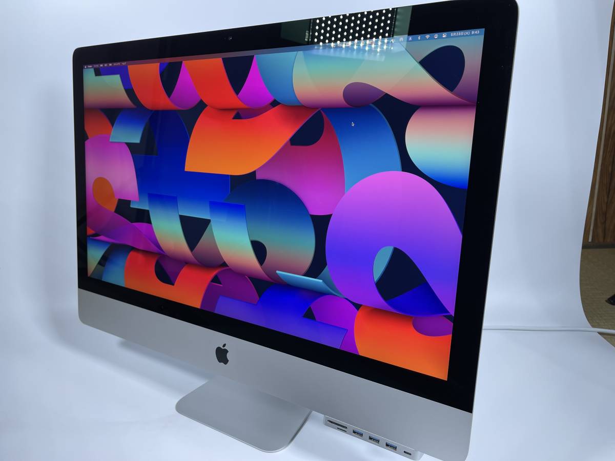 iMac Retina 5k 2019 27インチ i9 3.6GHz 8コア/64GB メモリ/2TB SSD ハイスペック 初期化済み 純正キーボード マウス付属 おまけ付き_画像2