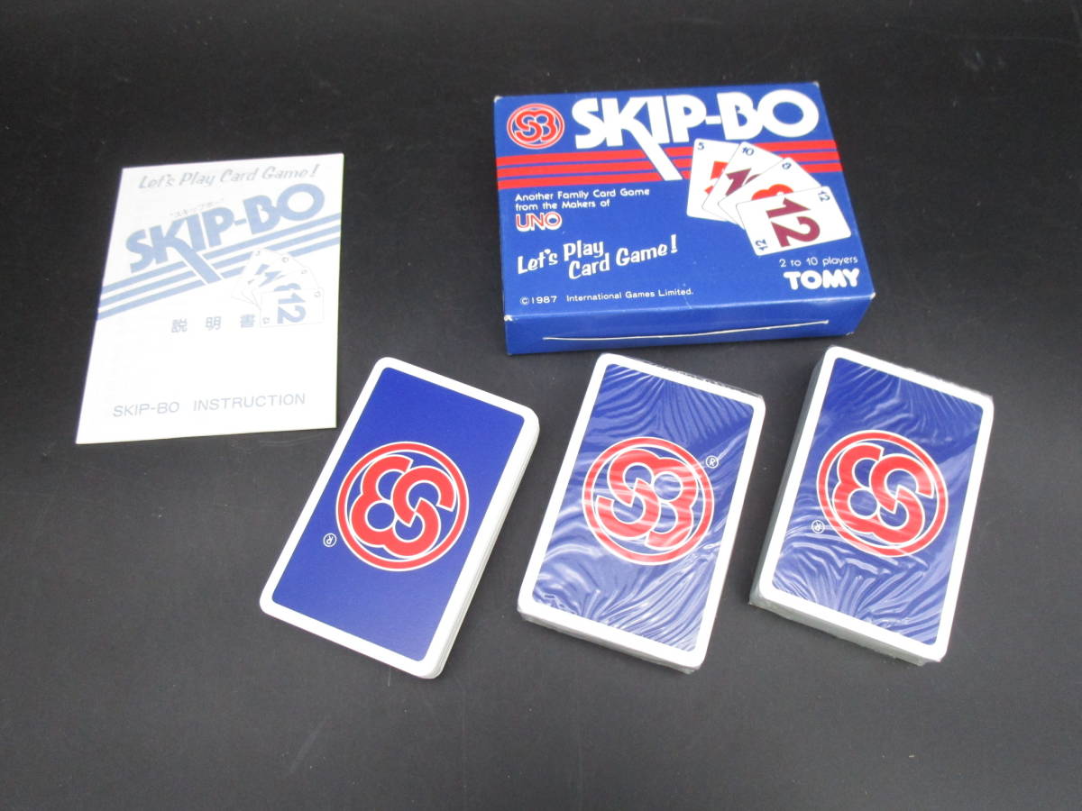 送料250円　未使用　SKIP-BO　スキップボー　　カードゲーム　トミー　（D9021_画像1