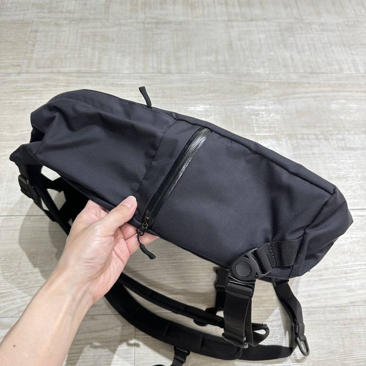 定番 Bagjack バッグジャック Daypack M デイパック エム リュック 273 BLACK ブラック_画像4