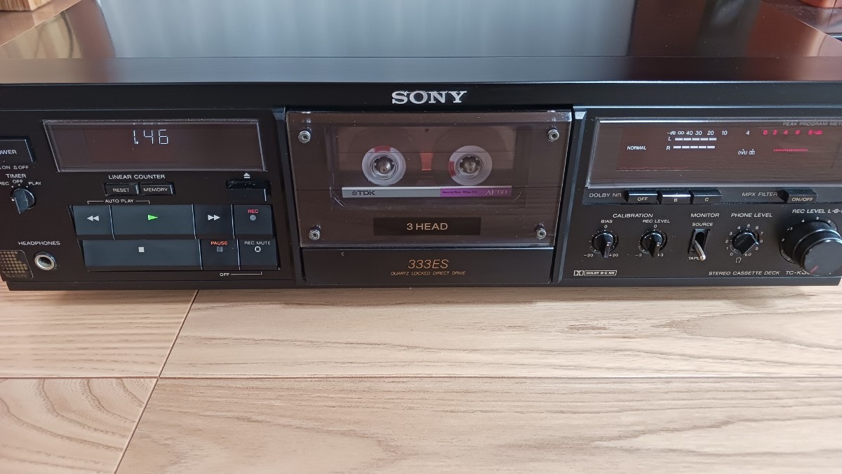 ☆美品☆ SONY ソニー TC-K333ESX 3ヘッド ステレオカセットデッキ 元