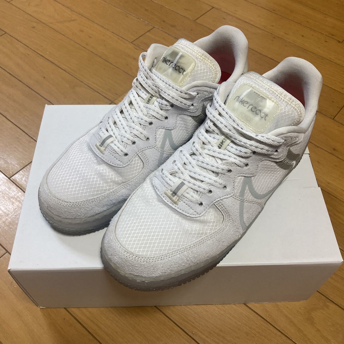 NIKE AIR FORCE 1 REACT QS 28.0cm CQ8879-100の画像1