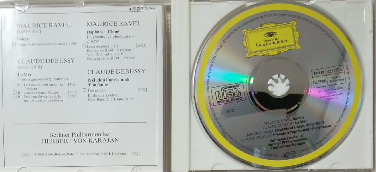 ★★ カラヤン ラベル ボレロ 他★西ドイツ盤★KARAJAN EDITION★CD[9804CDN_画像4