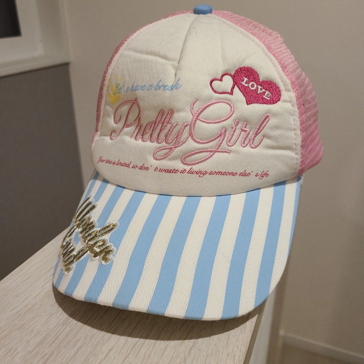 ぴぴぴ ピンクが カワちぃ サイズフリー 54~56cmでございます ぴぴぴ ピンクが カワちぃ サイズフリー 54~56cmでございます