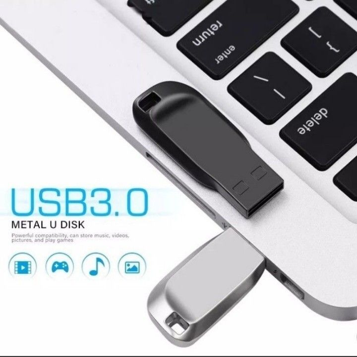 USBスティックメモリー 2TB(1900GB) ブラック USB3.0