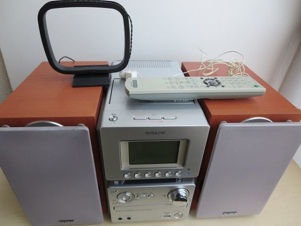 SONY Sony HCD-M35WM CD deck receiver MD cassette radio mini component  SS-CM35 0529: Real Yahoo auction salling
