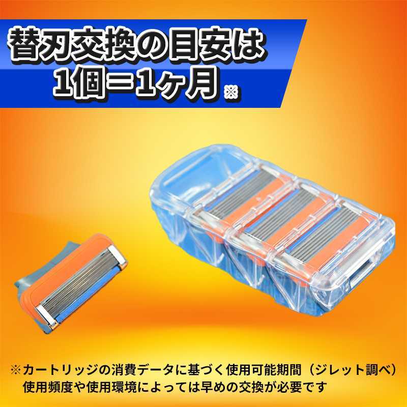 最安値 ジレット フュージョン 髭剃り カミソリ 互換品 4個 替刃