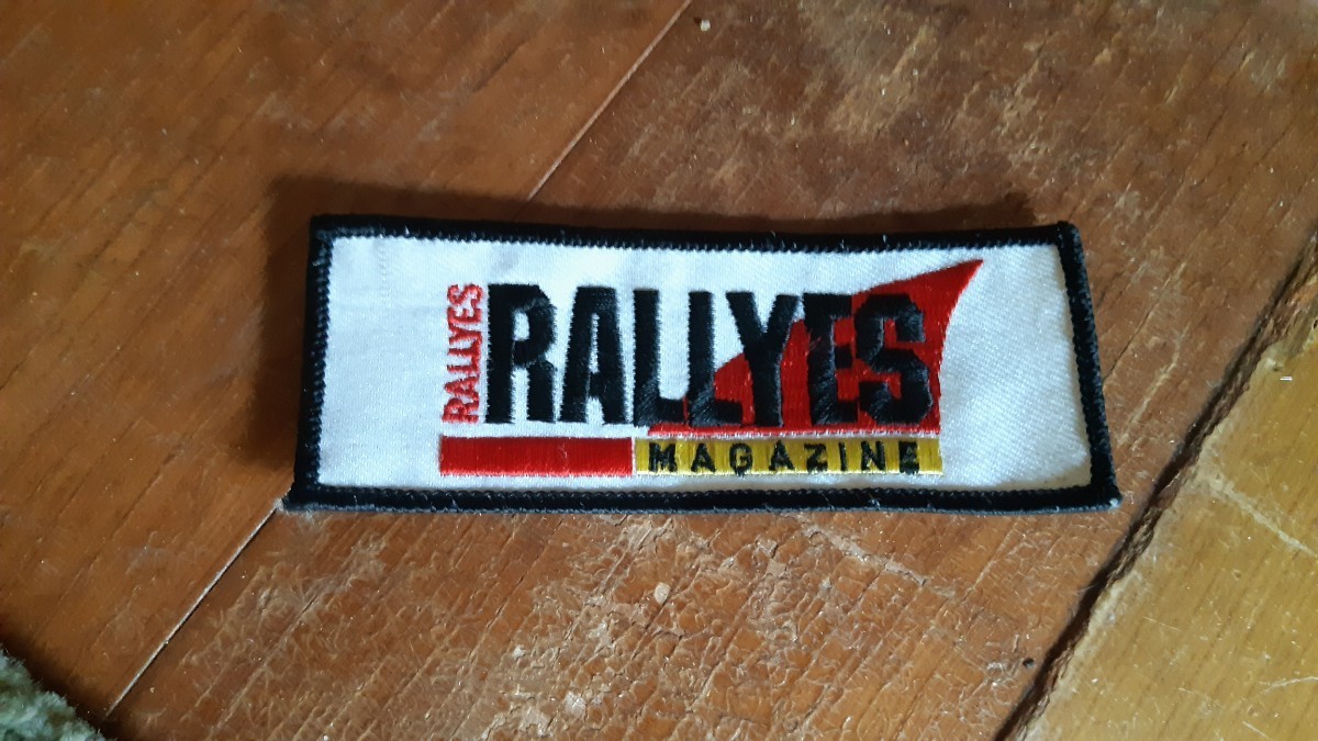 フランス製 ラリー専門誌 オリジナル ワッペン 90年代 rallyes magazine コレクタブル ルノー プジョー シトロエン アルピーヌ シムカ_画像1