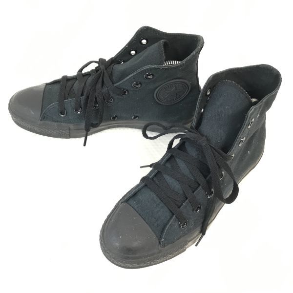 CONVERSE★ハイカットスニーカー【24.0/黒/black】sneakers/Shoes/trainers◆WB93-9_画像1