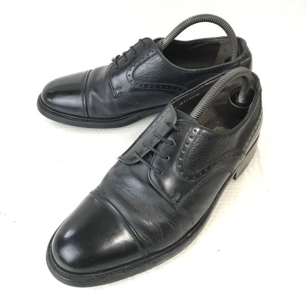 リーガル/REGAL★本革/グッドイヤー製法/ストレートチップ【26.0EE/黒/BLACK】ビジネス/dress shoes◆E-184_画像1