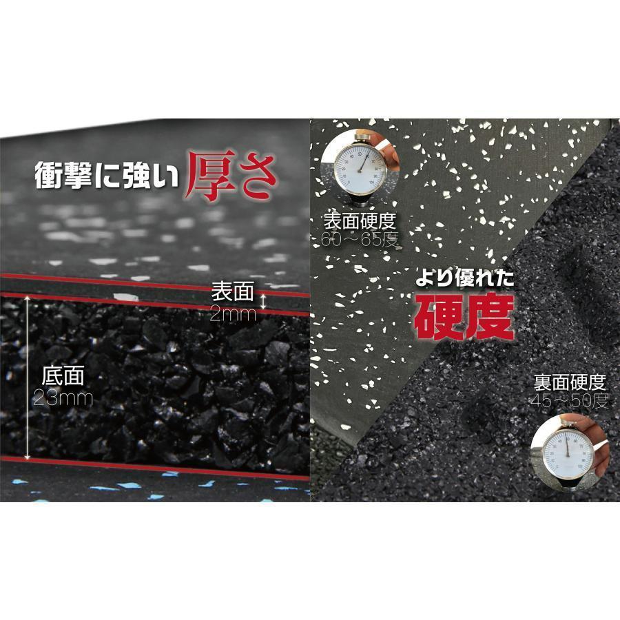 [ new goods prompt decision ] training mat 500×500mm thickness 2.5cm 4 pieces set soundproofing ( black / white )