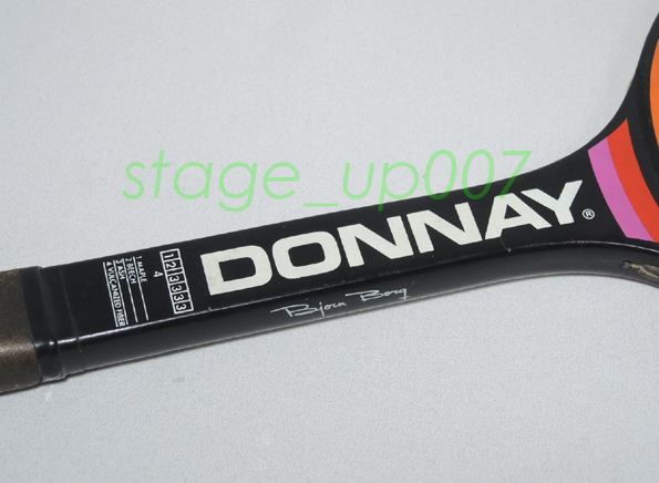 DONNAY(done-)|borug model wood racket / Belgium made -BJORN BORG/ALLWOOD BORG SUPERLIGHT-| tube ZNSQ