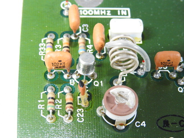 【HPマイクロ波】 Anritsu Frequency Synthesizer取外し 部品取り基板(その7) LOCAL MIX基板/R&KM8,MC4044P,NEC2SC1010,1044他 ジャンク品の画像7