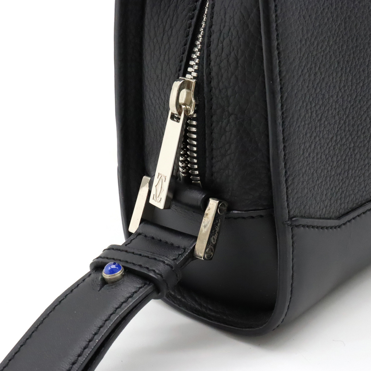 Cartier カルティエ カボション クラッチバッグ セカンドバッグ レザー