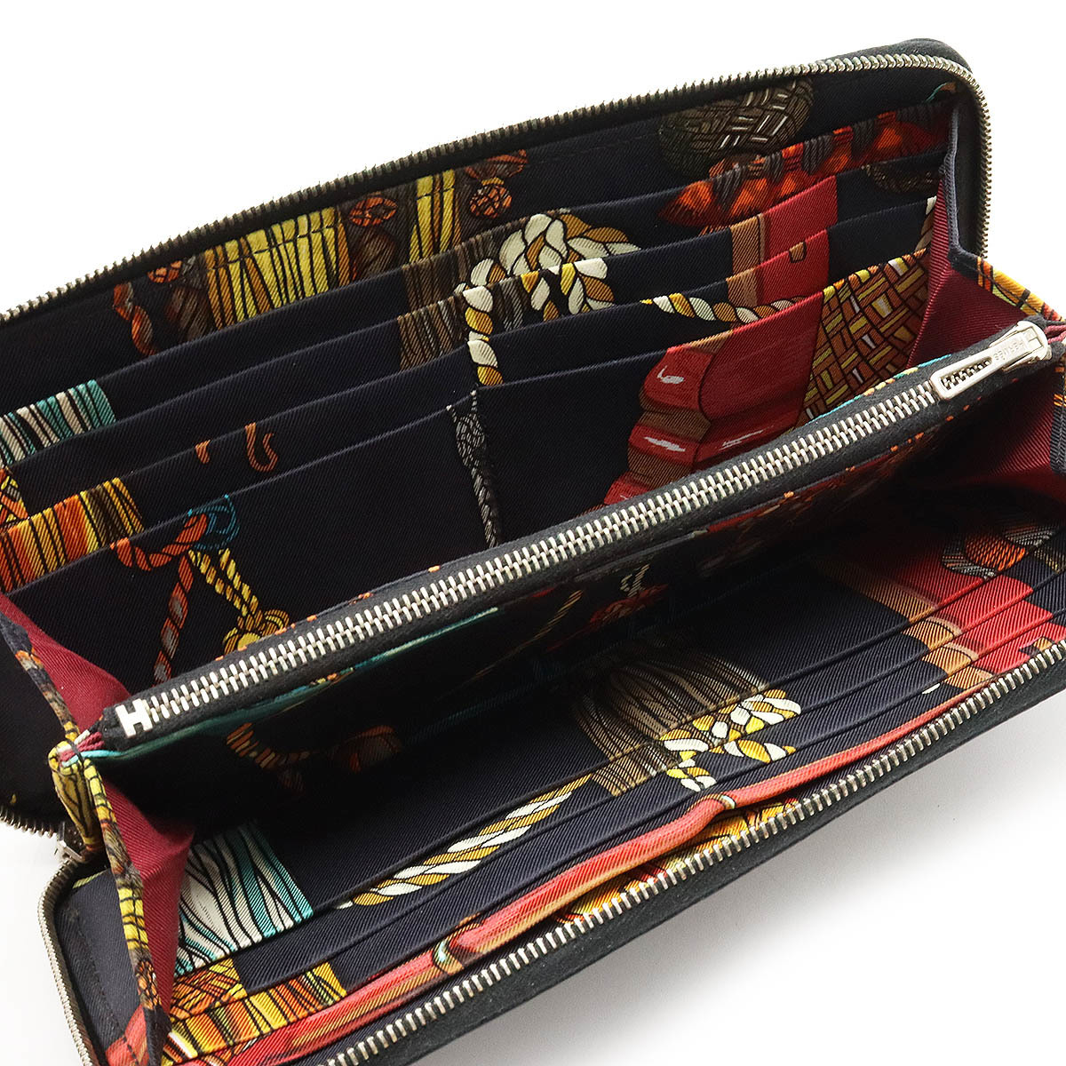 HERMES エルメス アザップロング シルクイン ラウンドファスナー 長