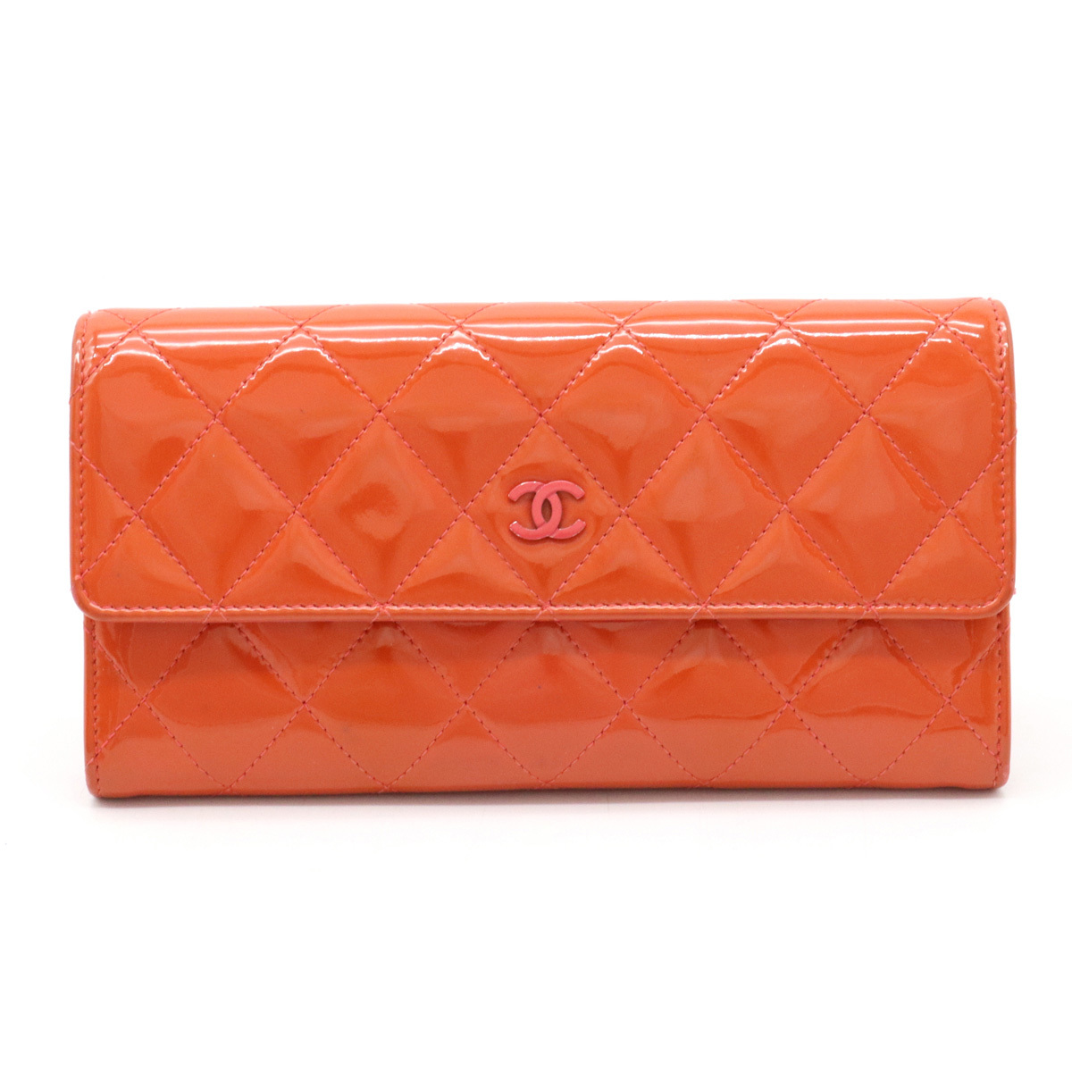 CHANEL シャネル マトラッセ ココマーク 2つ折長財布 二つ折り長財布