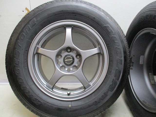 16インチ 225/70R16 7J+38 114.3 デリカ/RAV4/CX-5 中古タイヤアルミホイール【4本セット】送料無料(MA16-3497）の画像4