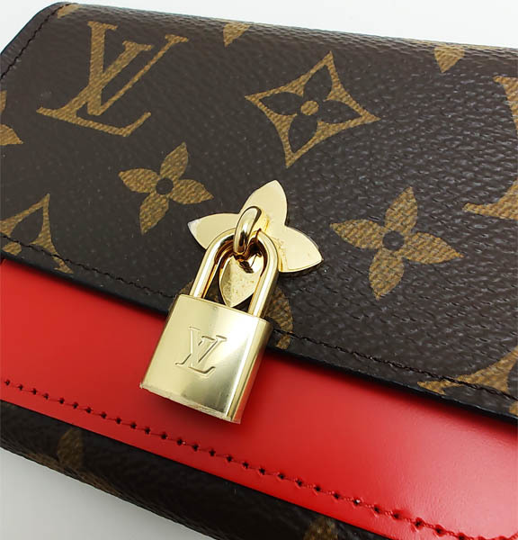 VUITTON ヴィトン モノグラム ポルトフォイユ フラワー 三つ折り 財布