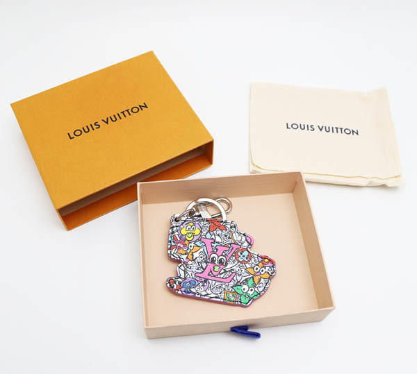 [ new goods ] Louis Vuitton porutokre* monogram comics bag charm key holder MP3456
