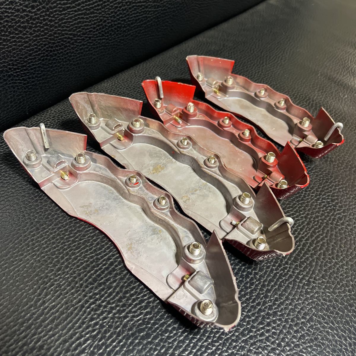  rare all-purpose brake caliper cover brake cover caliper cover red high endurance die-cast metal 