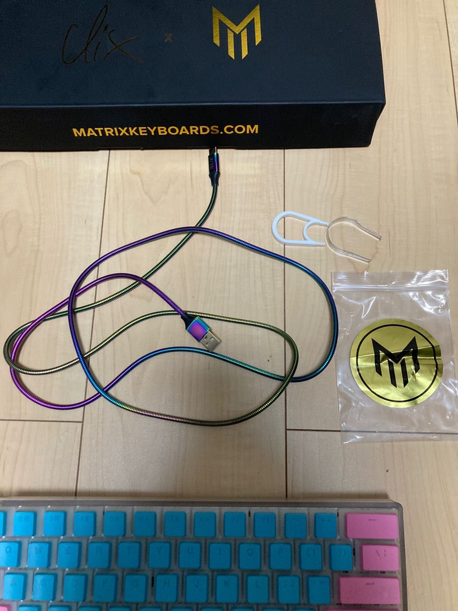 美品 ★2 Matrix Keyboards Clix ゲーミングキーボード 銀軸
