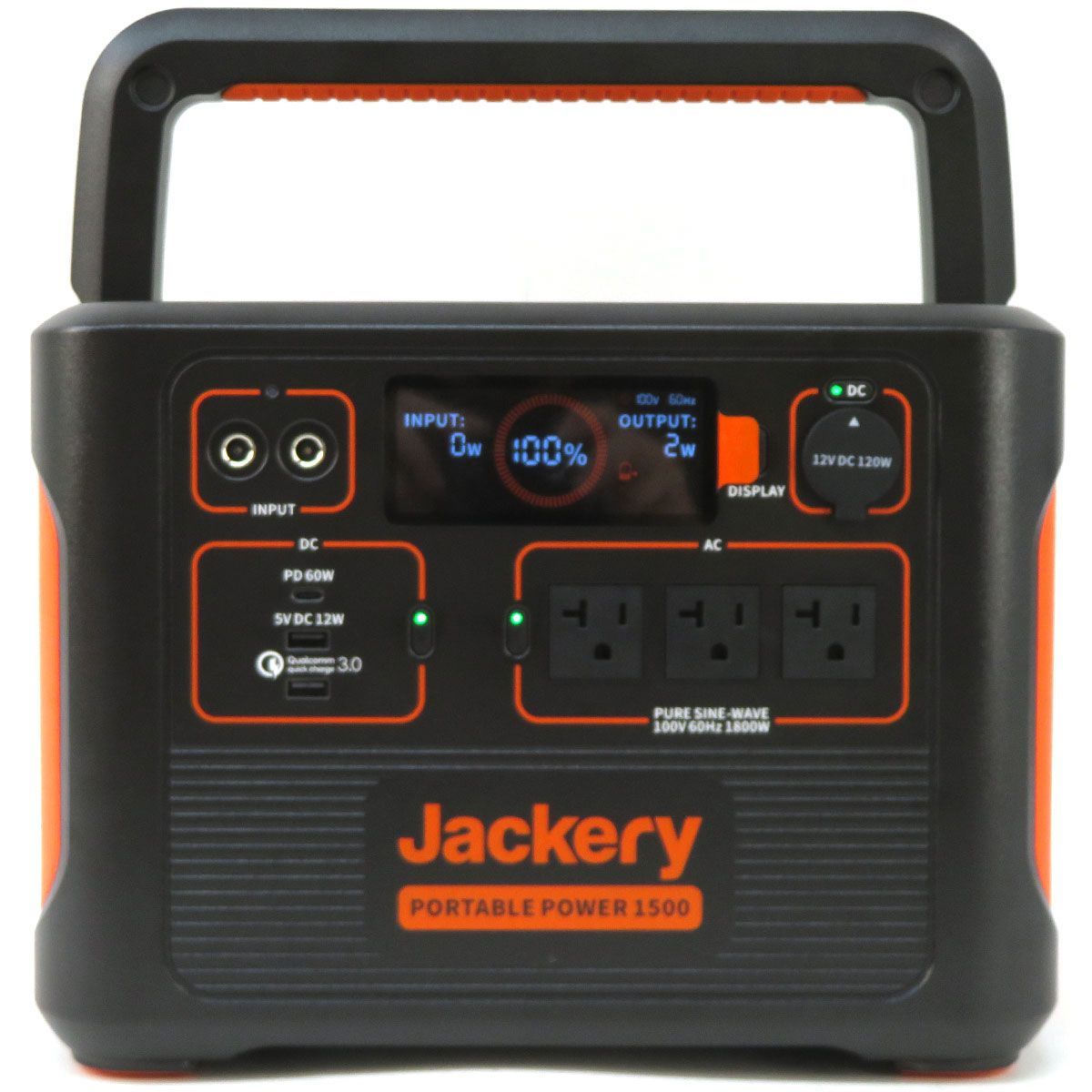 Jackery ポータブル電源 1500 PTB152 大容量 ジャクリ PTB-152 60Hz用 充電式バッテリー 収納バッグ付き 