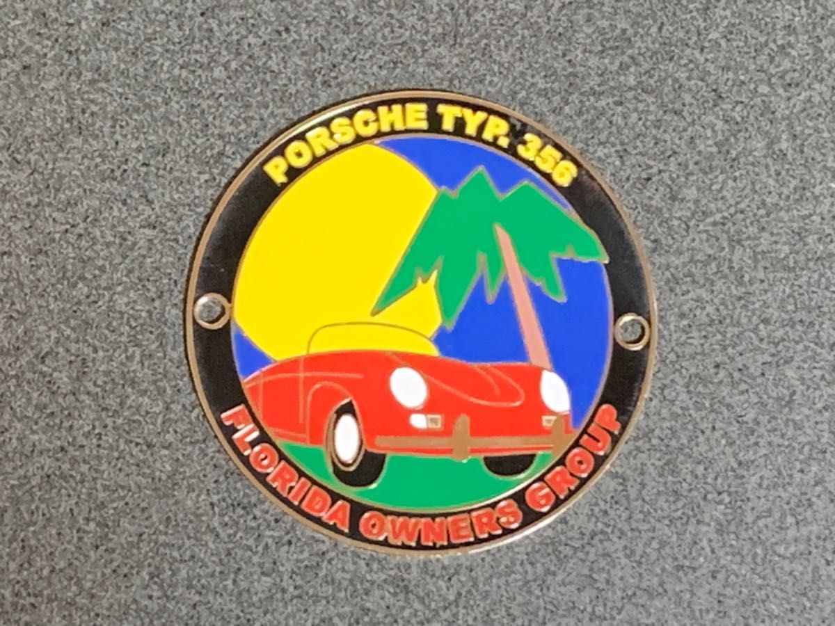 ポルシェ 356 フロリダ オーナーズ グループ グリルバッジ カーバッジ 希少