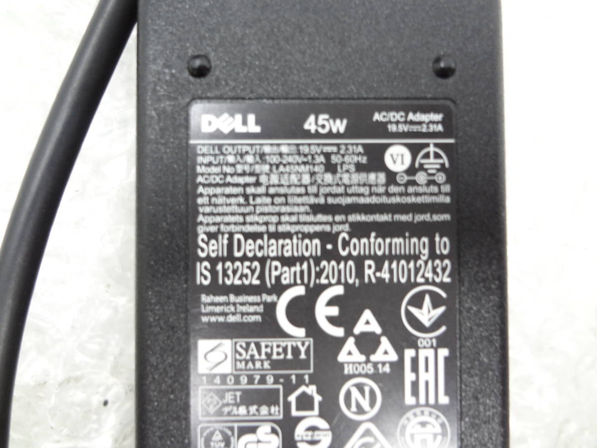  new arrival DELL AC adapter LA45NM140 HA45NM140 etc. 19.5V 2.31A 45W outer diameter 4.5mm Mickey cable attaching used operation goods 