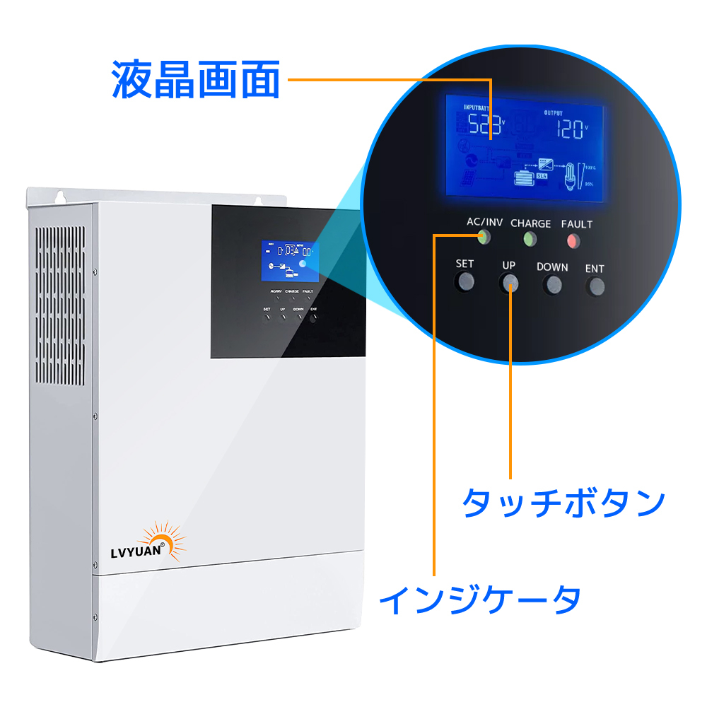 新品 MPPT 3000W 24V対応 正弦波 ソーラーチャージ ソーラー 新品 MPPT 3000W 24V対応 正弦波 ソーラーチャージ ソーラー