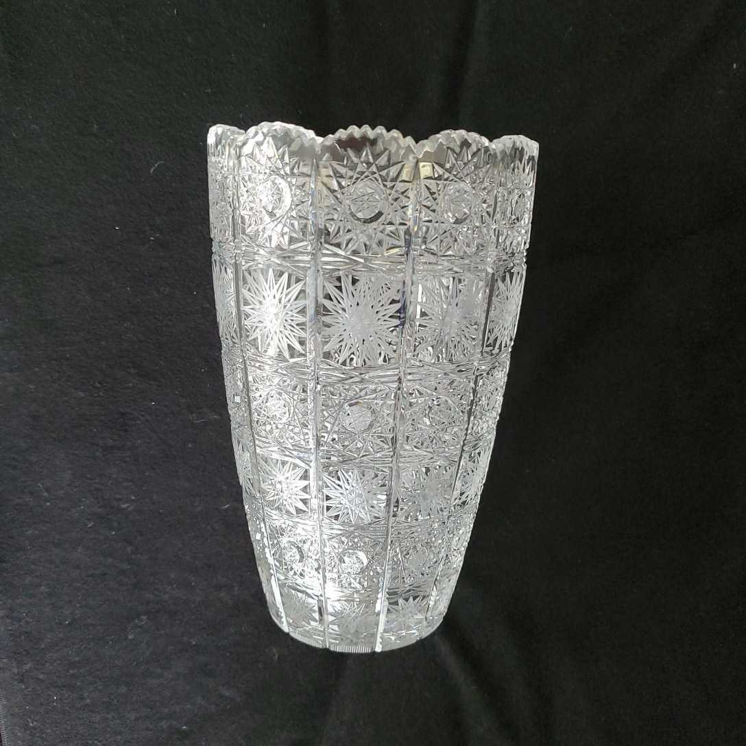 限定SALE新作登場 ヤフオク! チェコスロバキア・ボヘミア・クリスタル・グラ... 未使用品 YAMAGUCHI GLASS ヤマグチガラス フラワーベース 花瓶