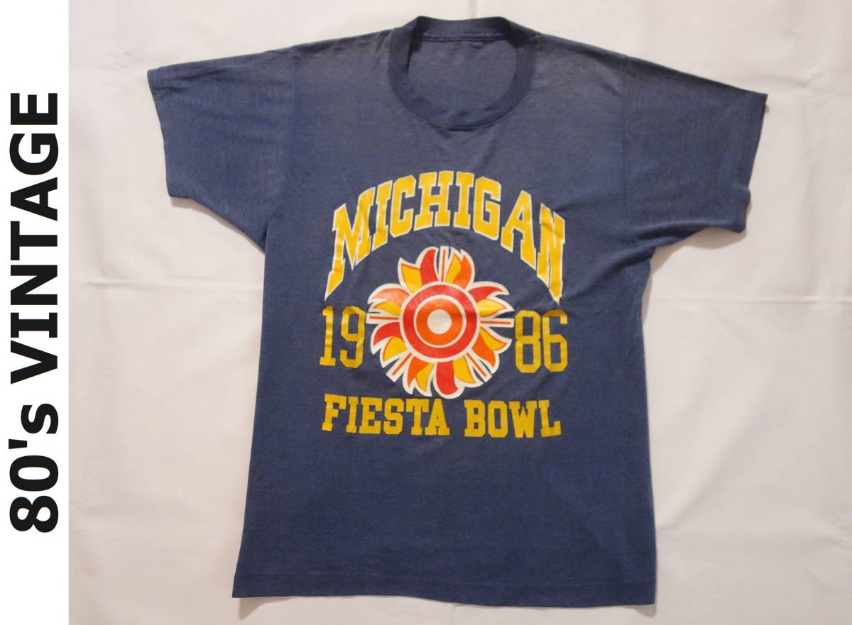 【送料無料】1986年 ヴィンテージ FIESTA BOWL フィエスタボウル アメリカンフットボール カレッジボウル Tシャツ メンズ アメフト_画像1