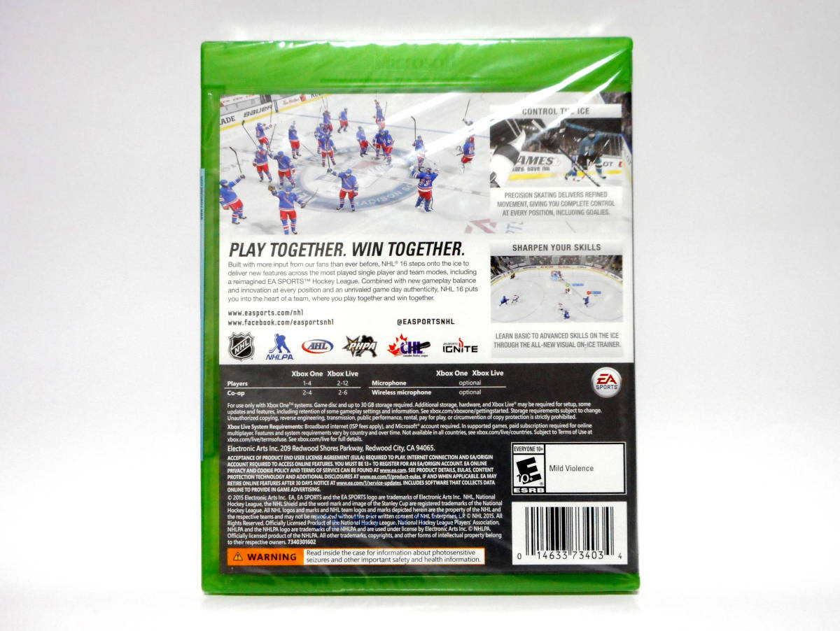 Xbox One EA SPORTS NHL 16 輸入版 北米版 海外版 新品 未開封 EAスポーツ アイスホッケー_画像2