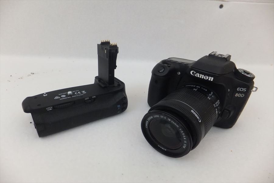 ▽ CANON キャノン EOS 80D デジタル一眼レフ 18-55mm 3.5-5.6 現状品