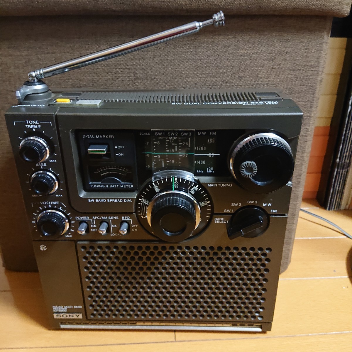 安全 ジャンク 現状品 SONY ソニー ICF-5200 トランジスタラジオ 昭和レトロ