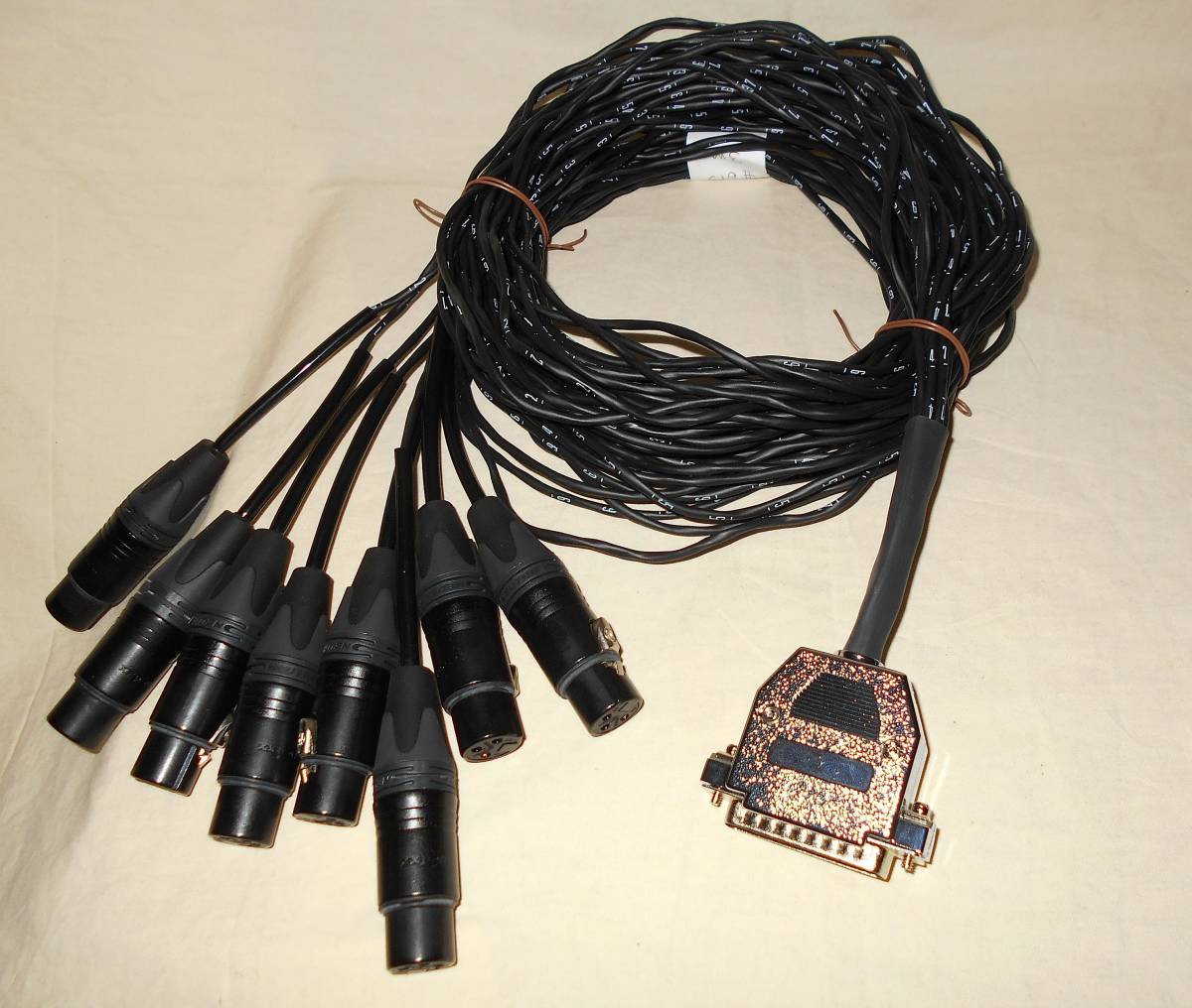 DB25M/XLR3pin женский 8ch мульти- кабель 3m новый товар #613 RND api focusrite Avid UAD apogee