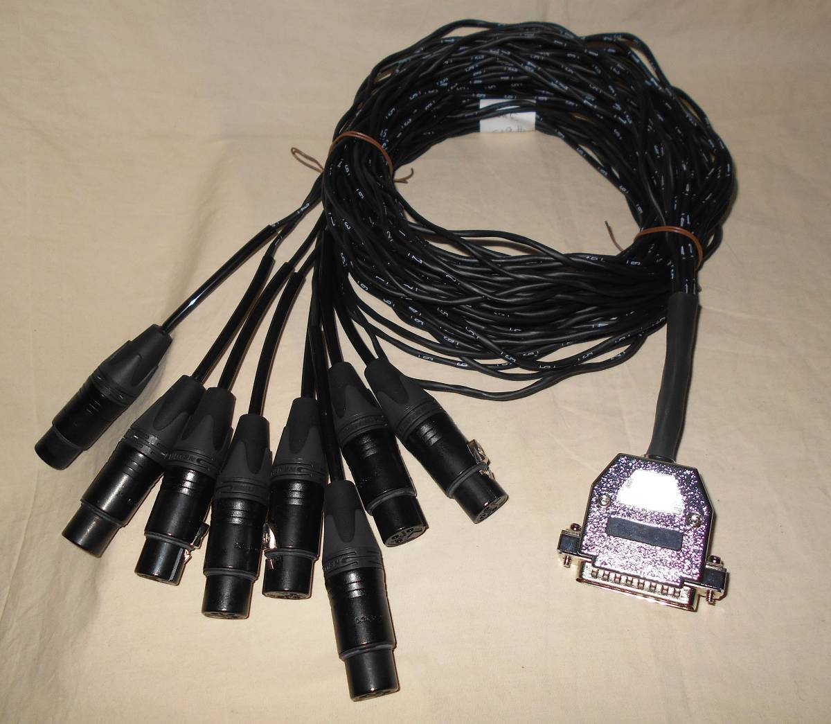 DB25M/XLR3pin женский 8ch мульти- кабель 3m новый товар #613 RND api focusrite Avid UAD apogee