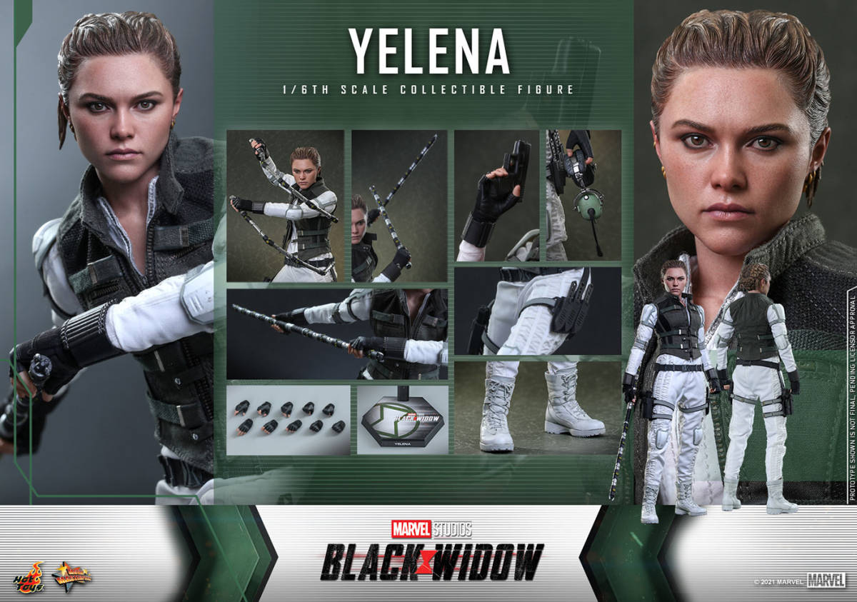 新品未開封 ホットトイズ MMS622 ブラック・ウィドウ Black Widow エレーナ・ベロワ Yelena 1/6フィギュア