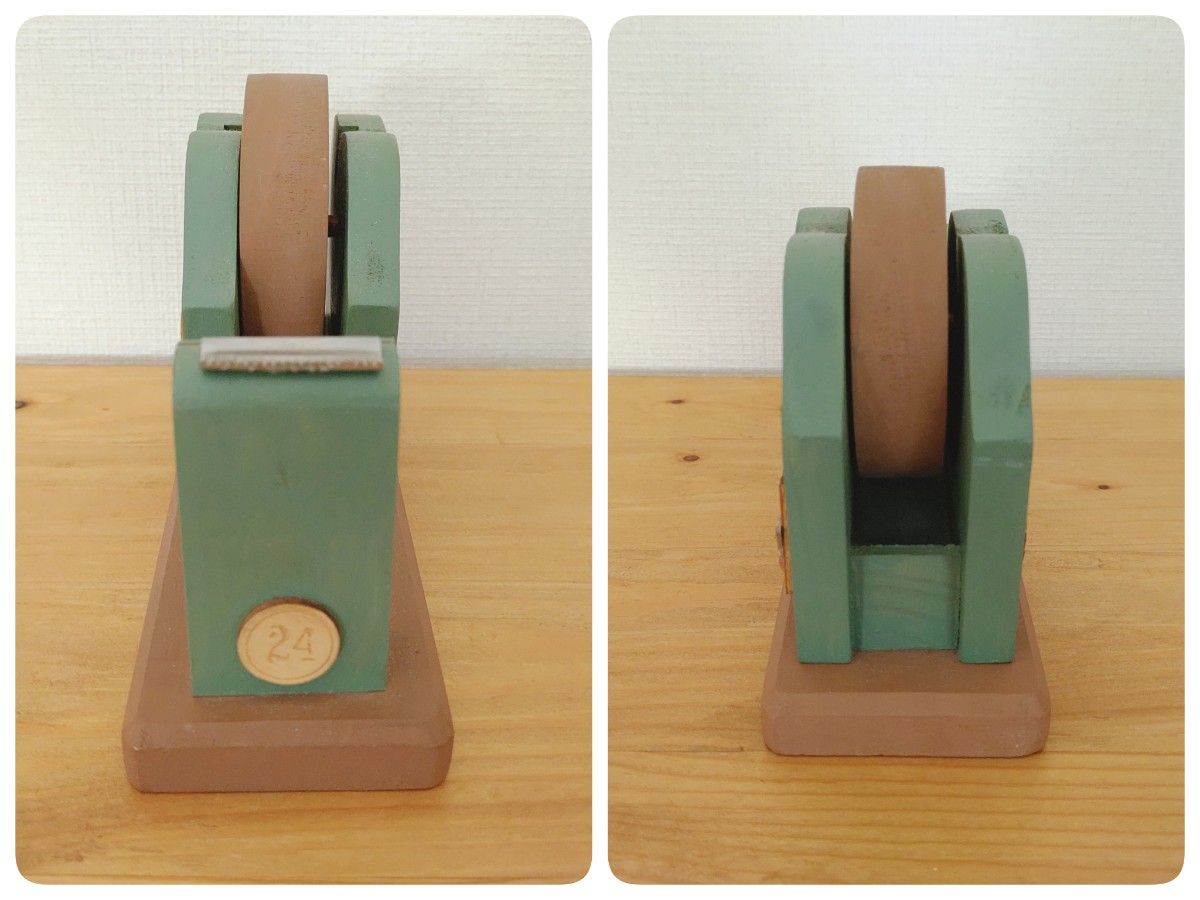 木製 事務用品 3点セット テープカッター レターラック メモ入れ/小物入れ 収納 雑貨 文房具 レターケース ボックス トレイ