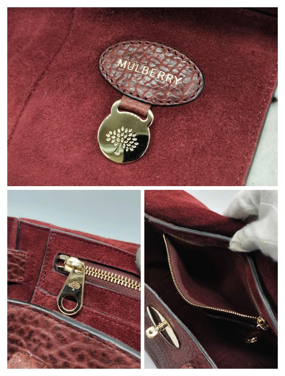 極美品 マルベリー Mulberry トートバッグ ベイズウォーター レザー